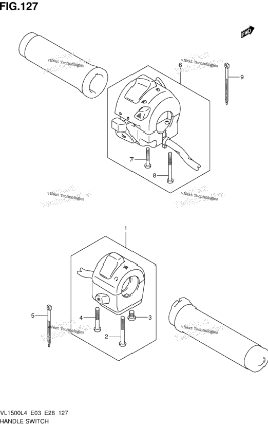 Handle Switch (Vl1500l4 E28)