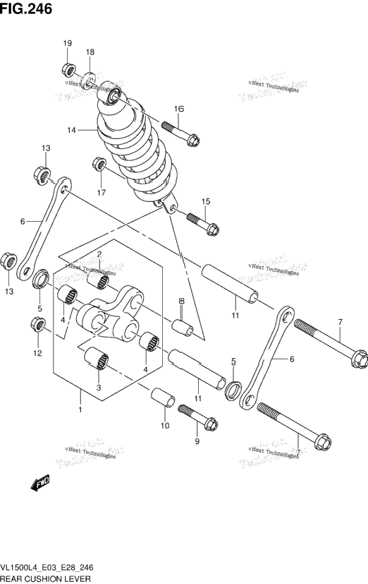 Rear Cushion Lever (Vl1500bl4 E33)