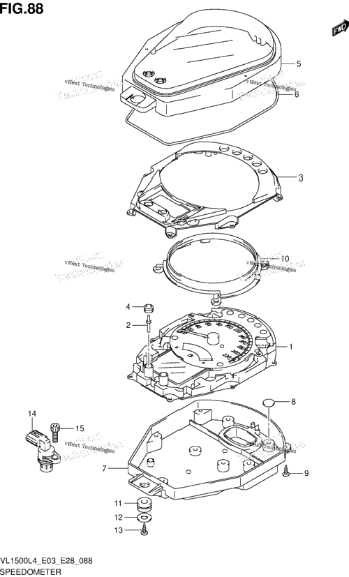 Speedometer (Vl1500bl4 E28)