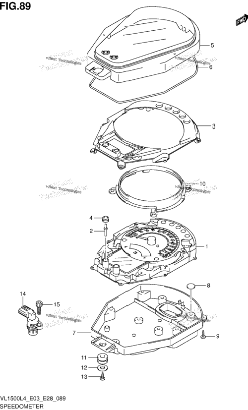 Speedometer (Vl1500bl4 E33)