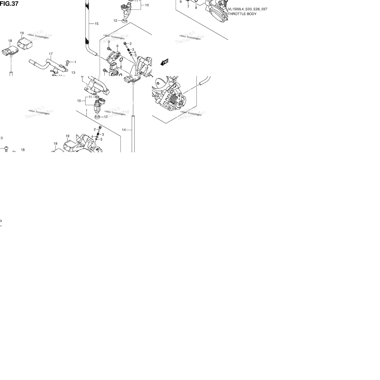 Throttle Body (Vl1500l4 E28)