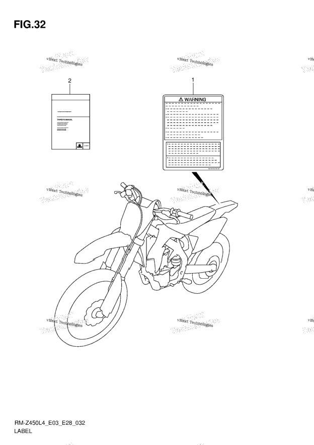 Label (Rm-Z450l4 E03)