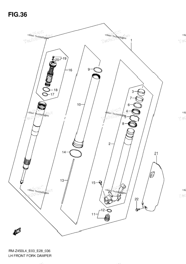 Lh Front Fork Damper