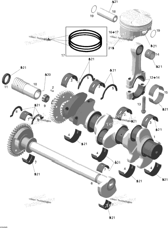 Crankshaft And Pistons