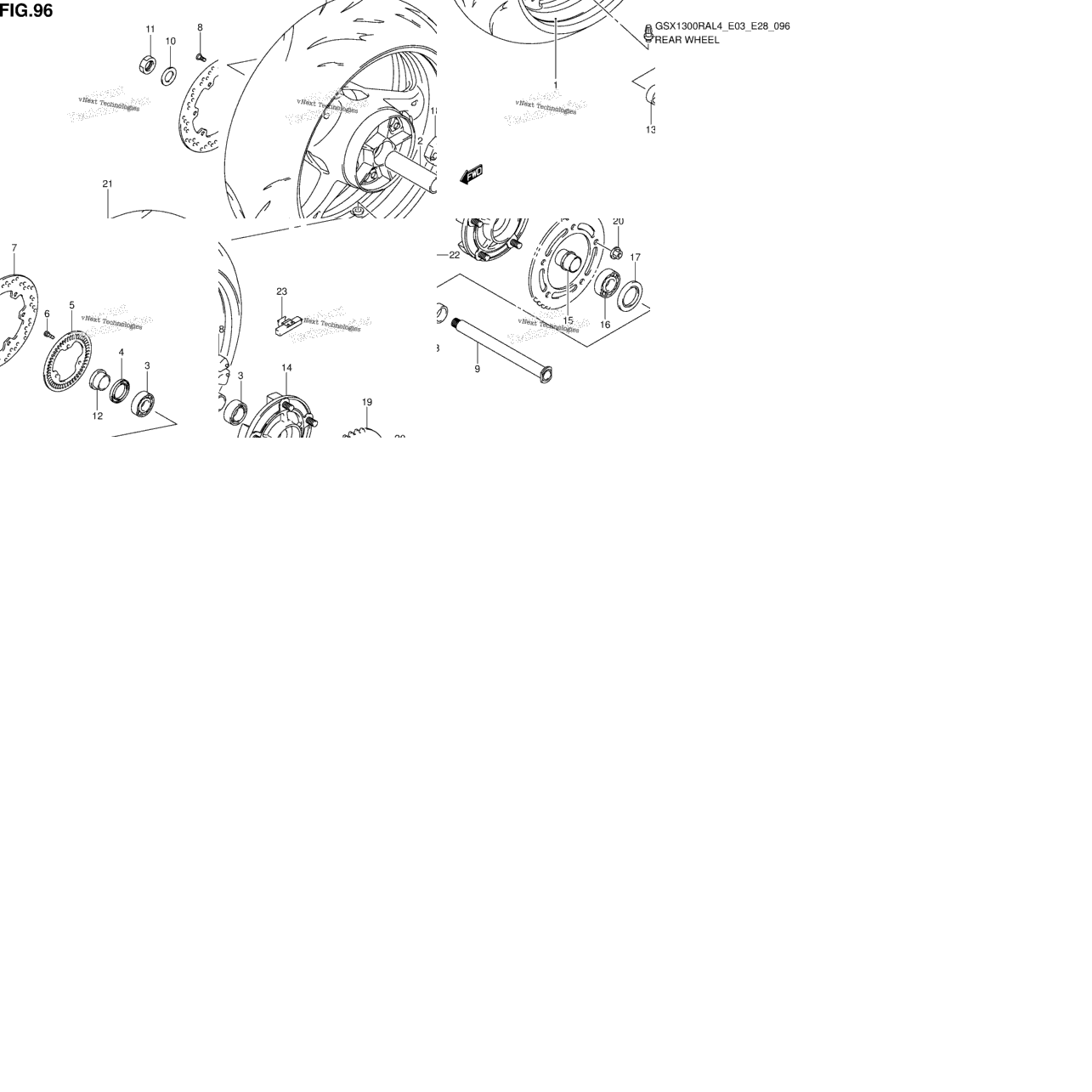 Rear Wheel (Gsx1300ral4 E03)