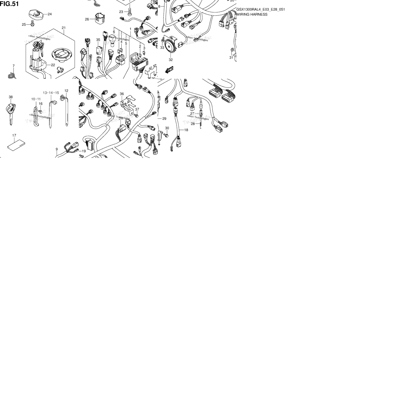 Wiring Harness (Gsx1300ral4 E28)