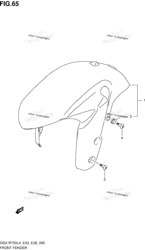 Front Fender (Gsx-R750l4 E33)