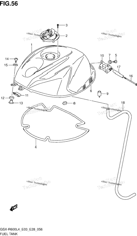 Fuel Tank (Gsx-R600l4 E33)