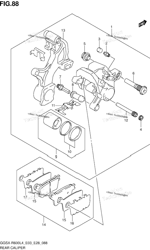 Rear Caliper