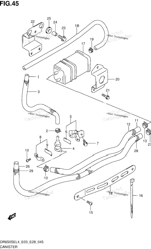 Canister (Dr650sel4 E33)