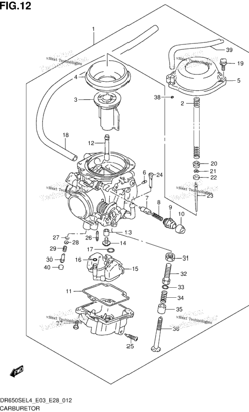 Carburetor (Dr650sel4 E28)