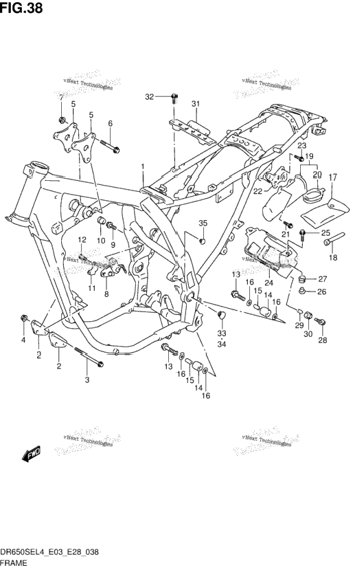 Frame (Dr650sel4 E33)