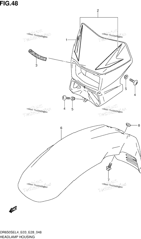 Headlamp Housing