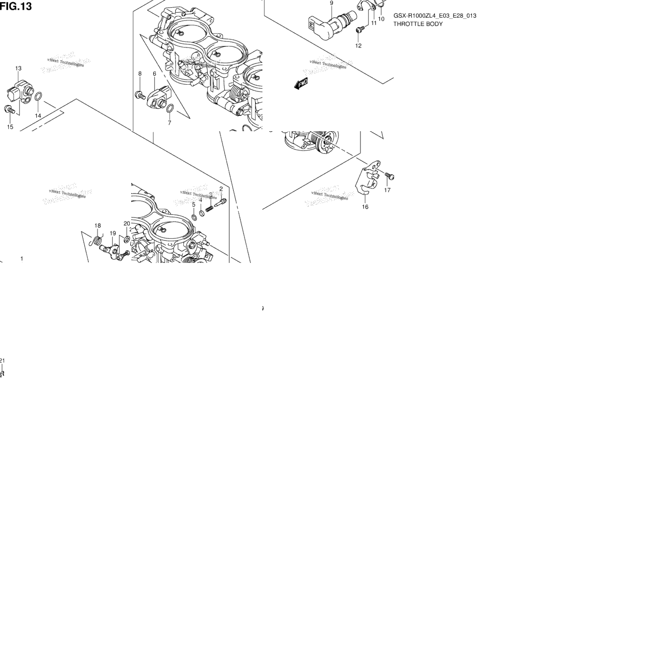 Throttle Body (Gsx-R1000zl4 E28)