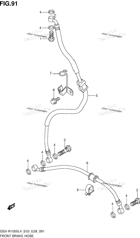 Front Brake Hose