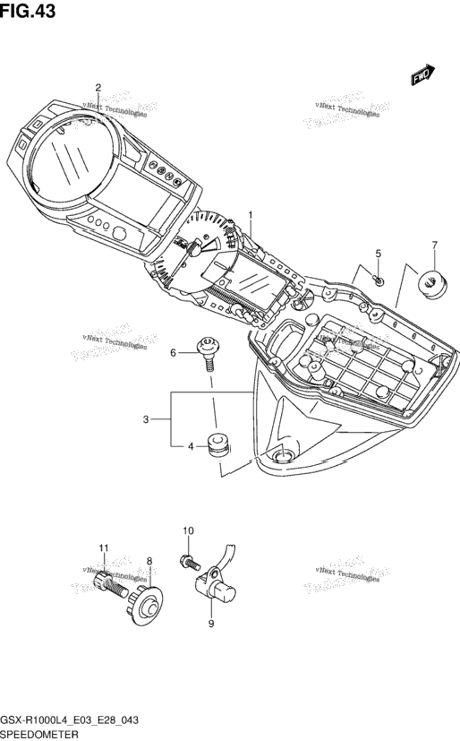Speedometer (Gsx-R1000l4 E28)