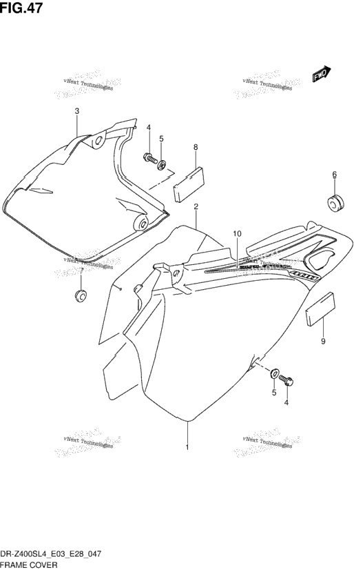 Frame Cover (Dr-Z400sl4 E28)