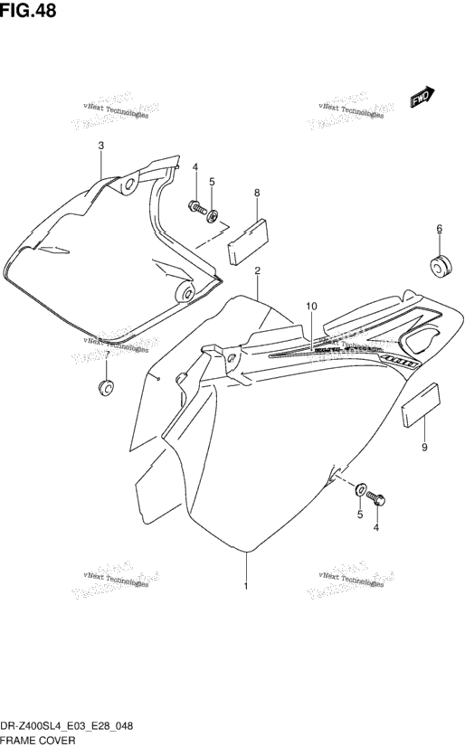 Frame Cover (Dr-Z400sl4 E33)