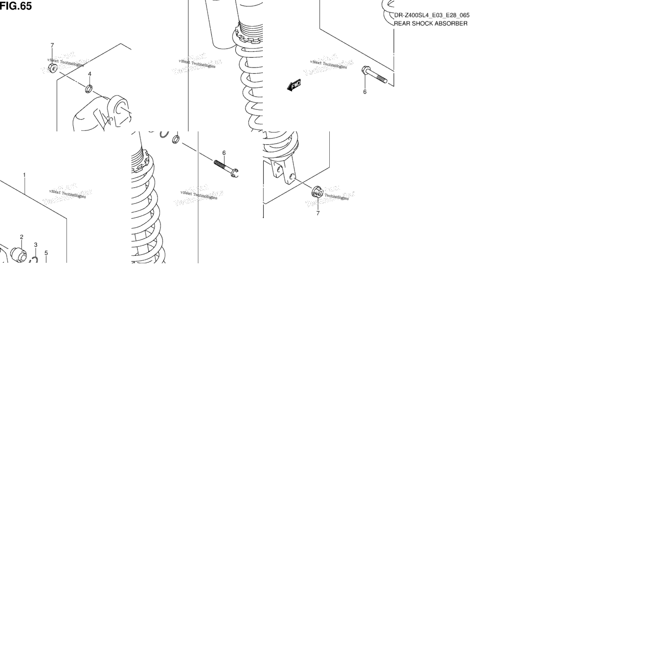 Rear Shock Absorber (Dr-Z400sl4 E03)