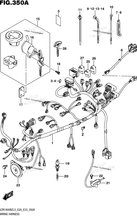 Wiring Harness (Vzr1800bzl5 E28)