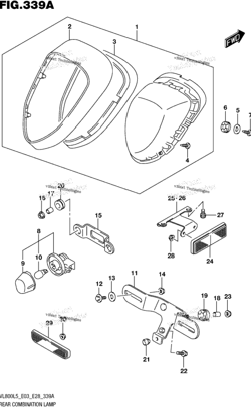 Rear Combination Lamp (Vl800l5 E03)