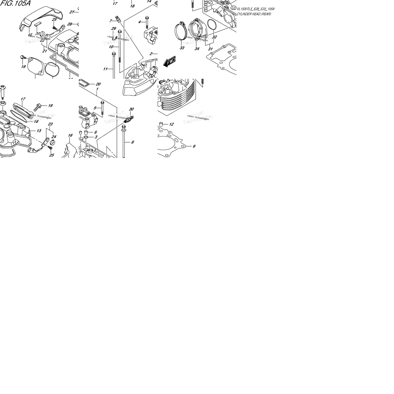 Cylinder Head (Rear)