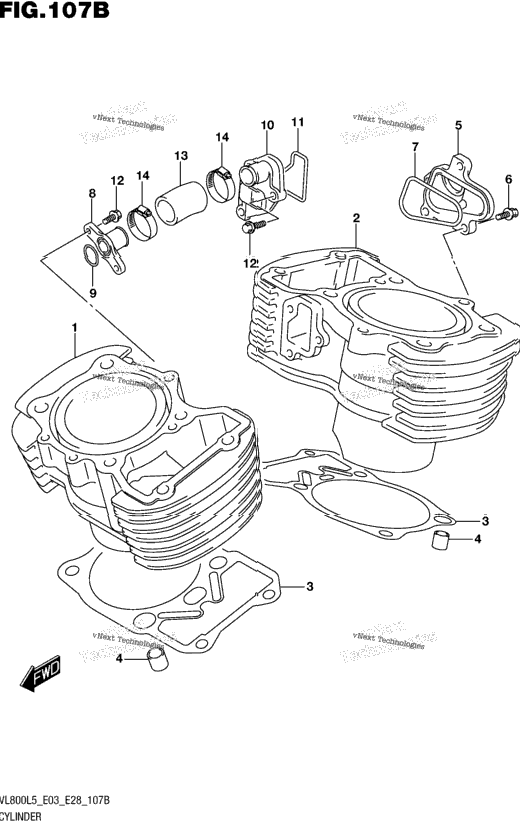 Cylinder (Vl800l5 E33)