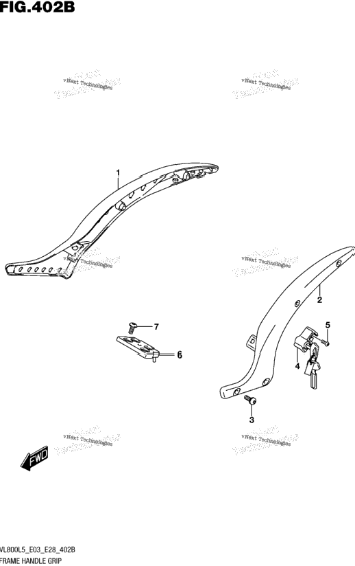 Frame Handle Grip (Vl800l5 E33)