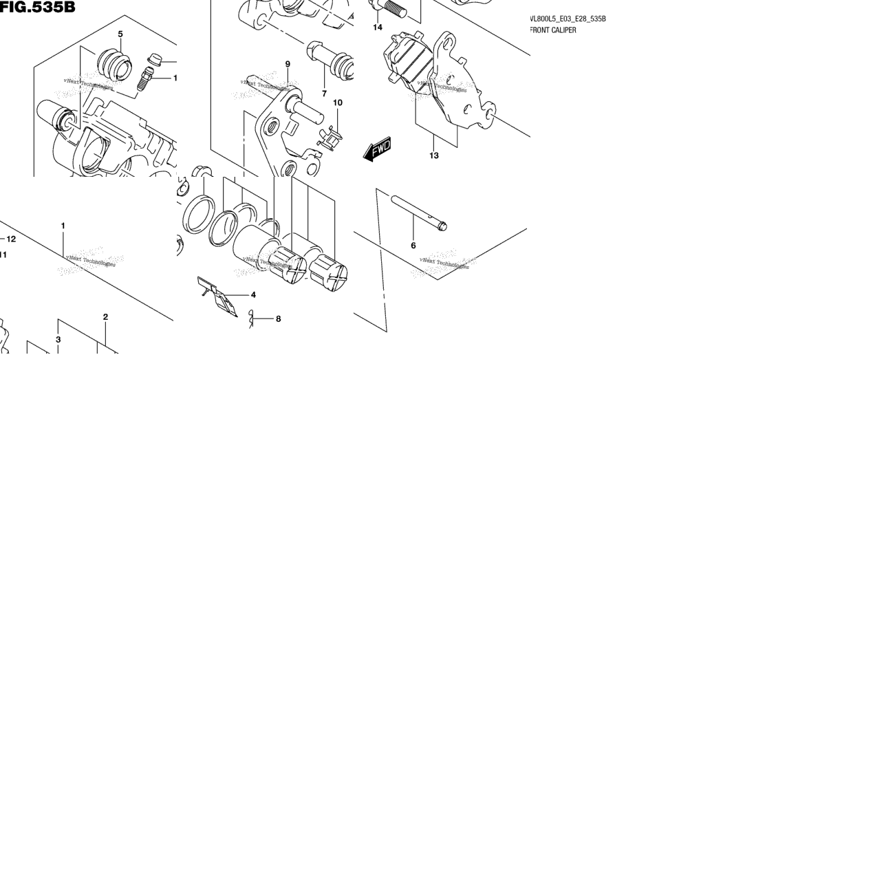Front Caliper (Vl800l5 E33)