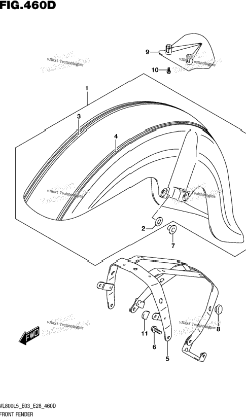 Front Fender (Vl800tl5 E28)