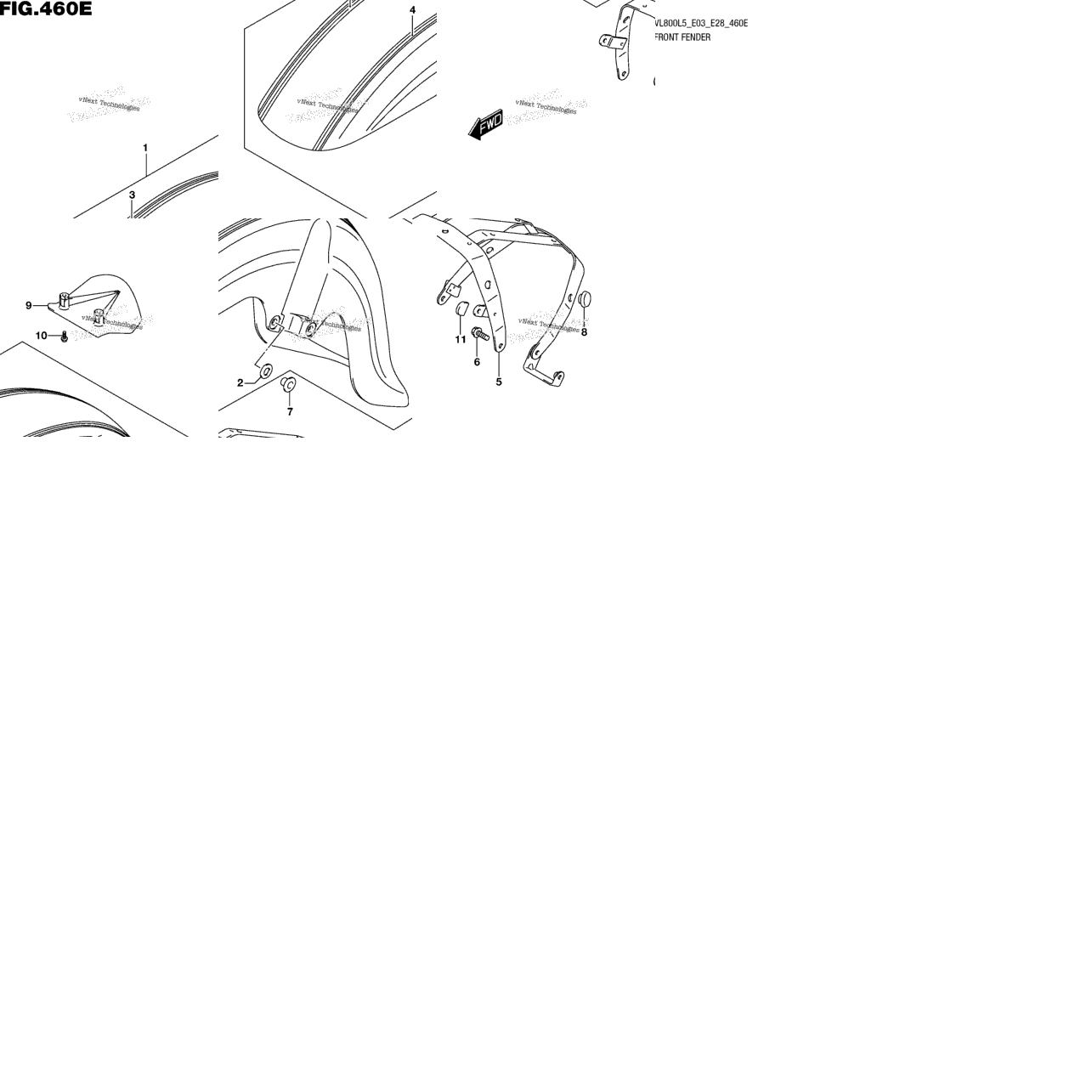 Front Fender (Vl800tl5 E33)