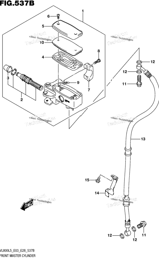 Front Master Cylinder (Vl800l5 E33)