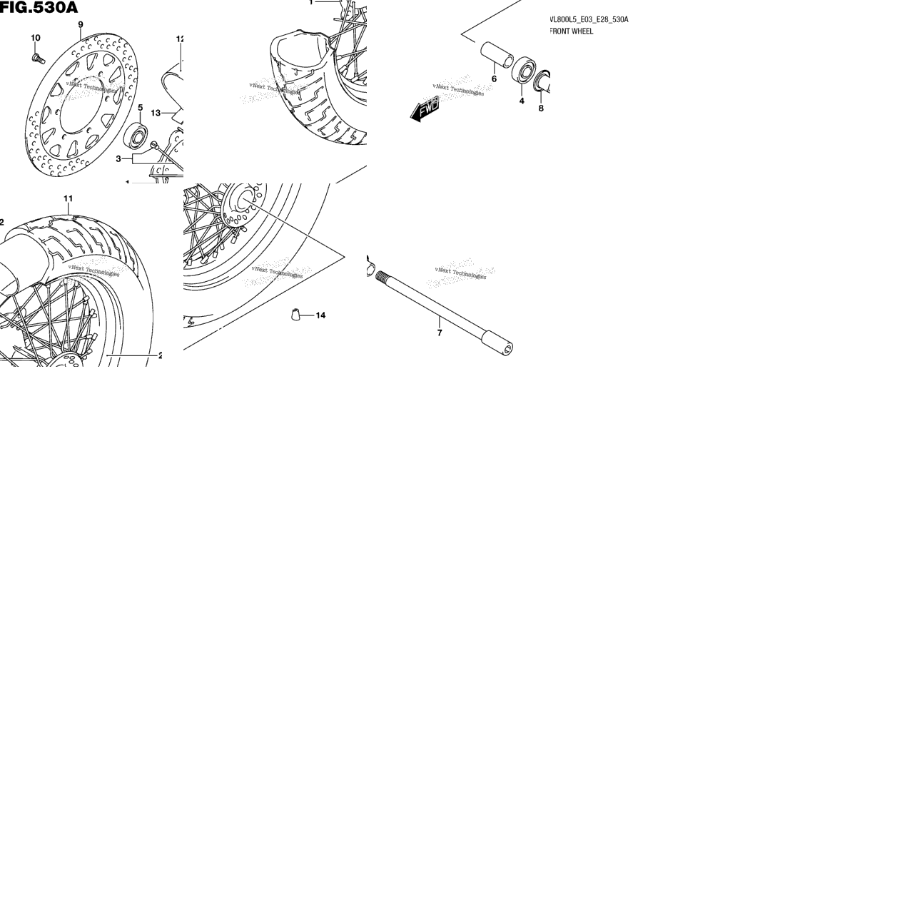 Front Wheel (Vl800l5 E03)