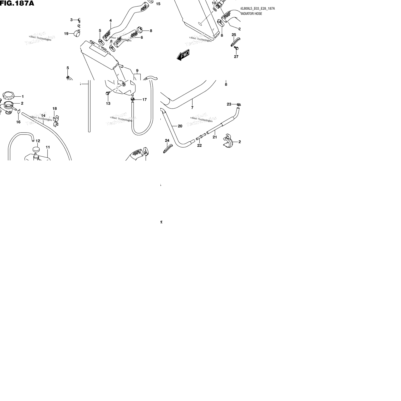 Radiator Hose (Vl800l5 E03)