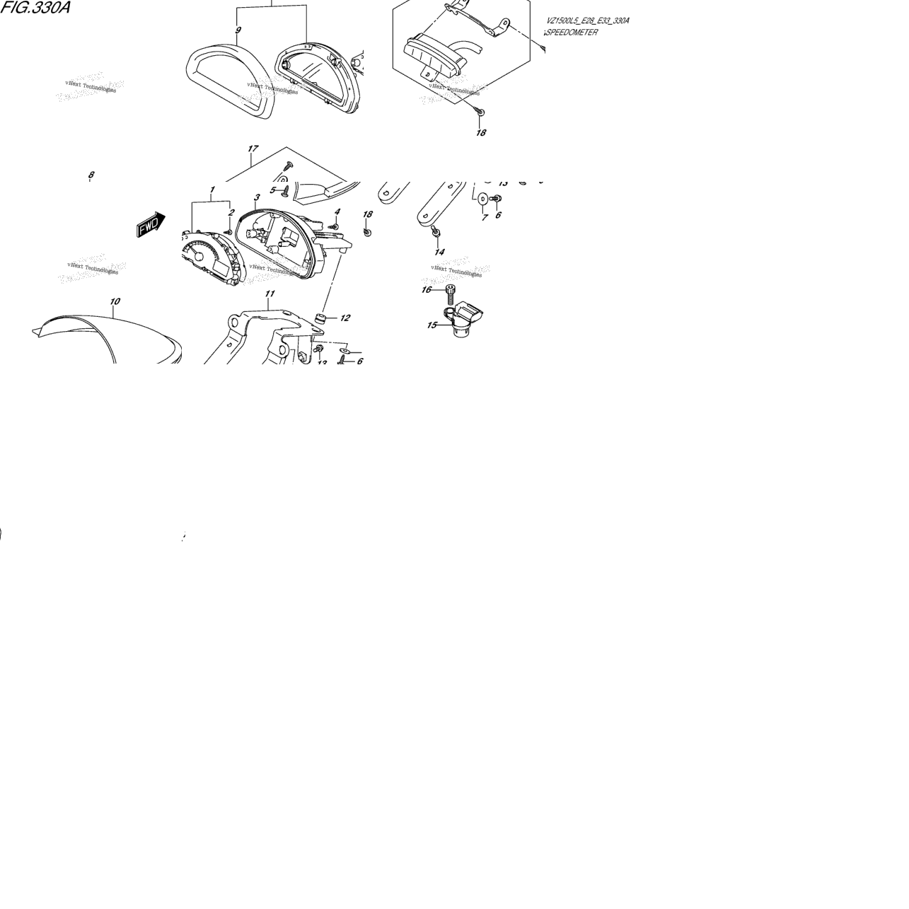 Speedometer (Vz1500l5 E28)