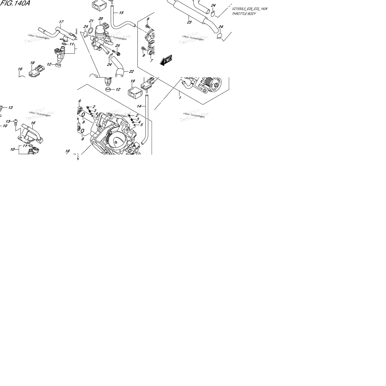 Throttle Body (Vz1500l5 E28)