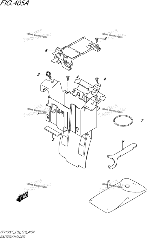 Battery Holder (Sfv650l5 E03)