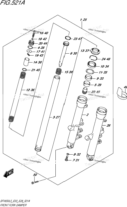 Front Fork Damper (Sfv650l5 E03)