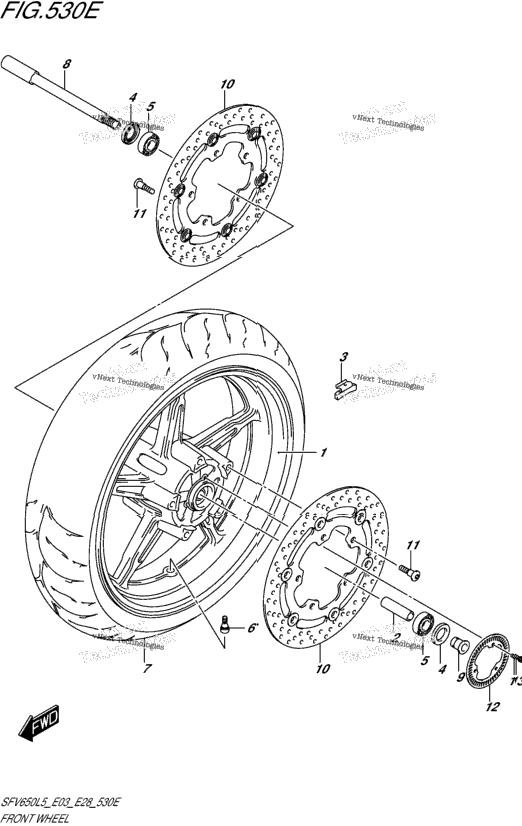 Front Wheel (Sfv650al5 E33)