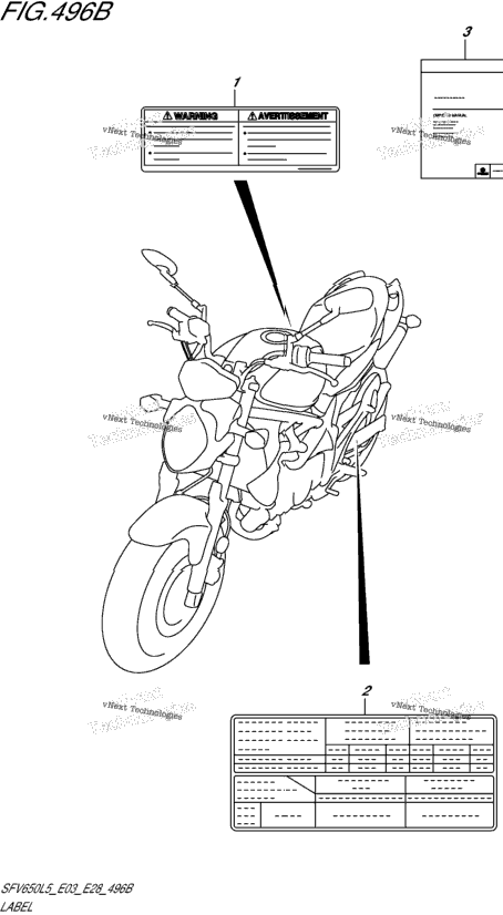 Label (Sfv650l5 E28)