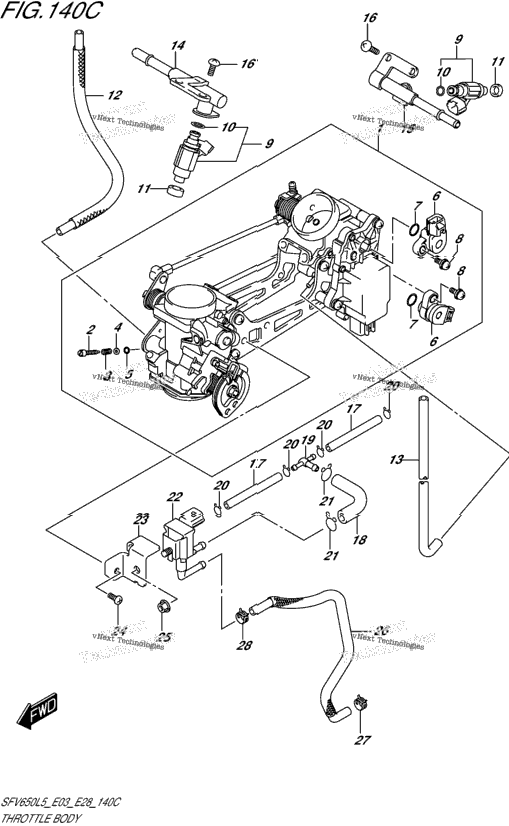 Throttle Body (Sfv650l5 E33)