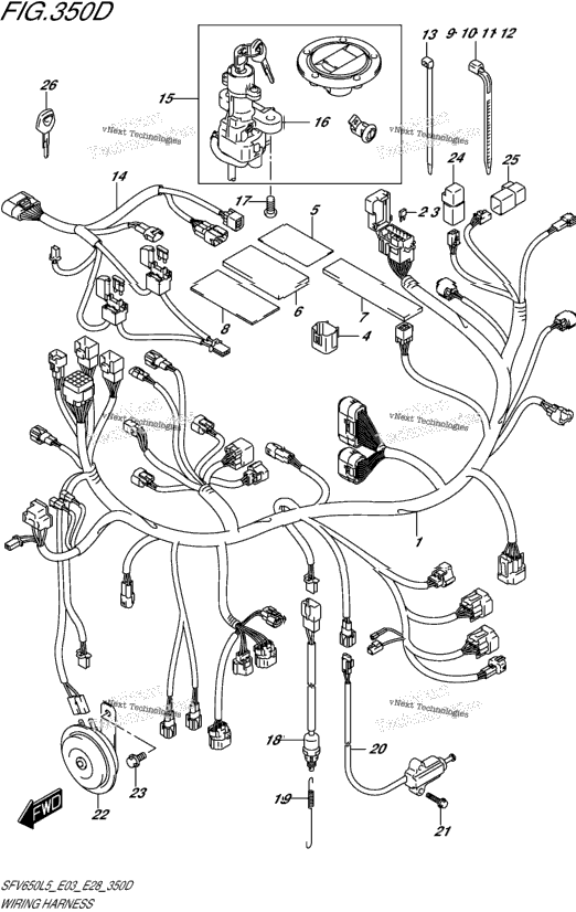 Wiring Harness (Sfv650al5 E28)
