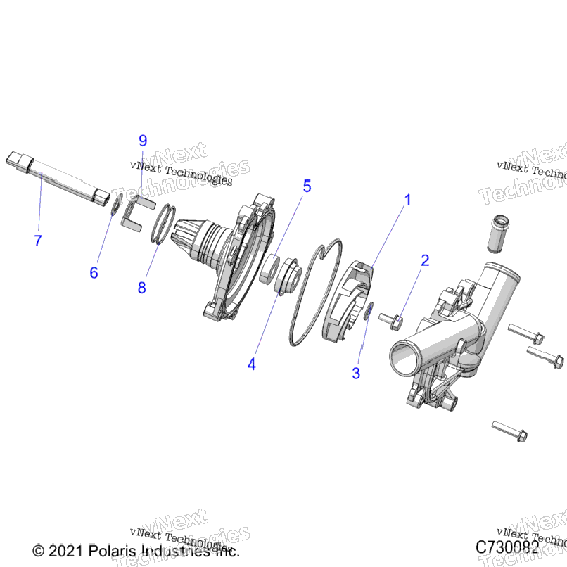 Engine, Waterpump Assembly