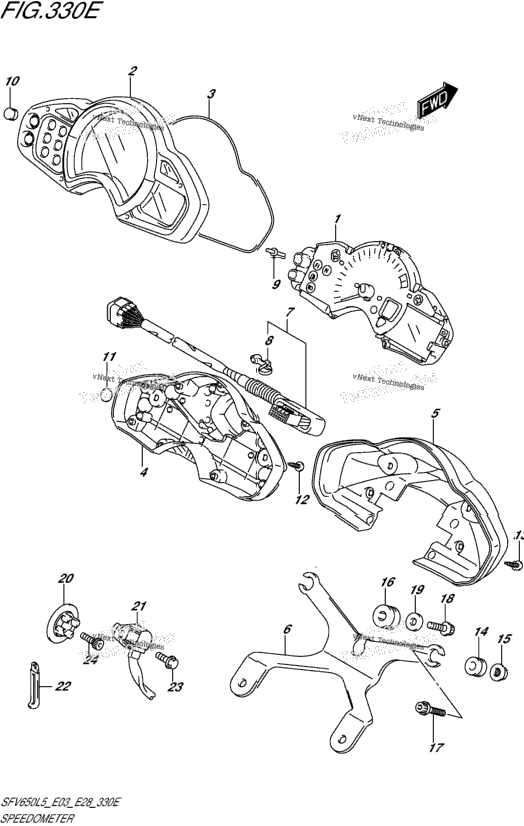 Speedometer (Sfv650al5 E33)