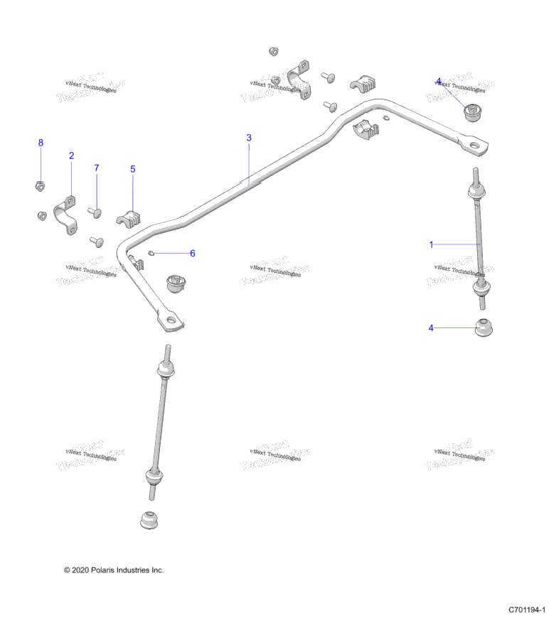 Suspension, Rear Stabilizer Bar