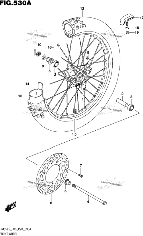 Front Wheel (Rm85l5 P03)