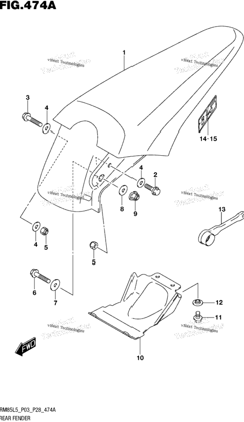 Rear Fender (Rm85l5 P03)