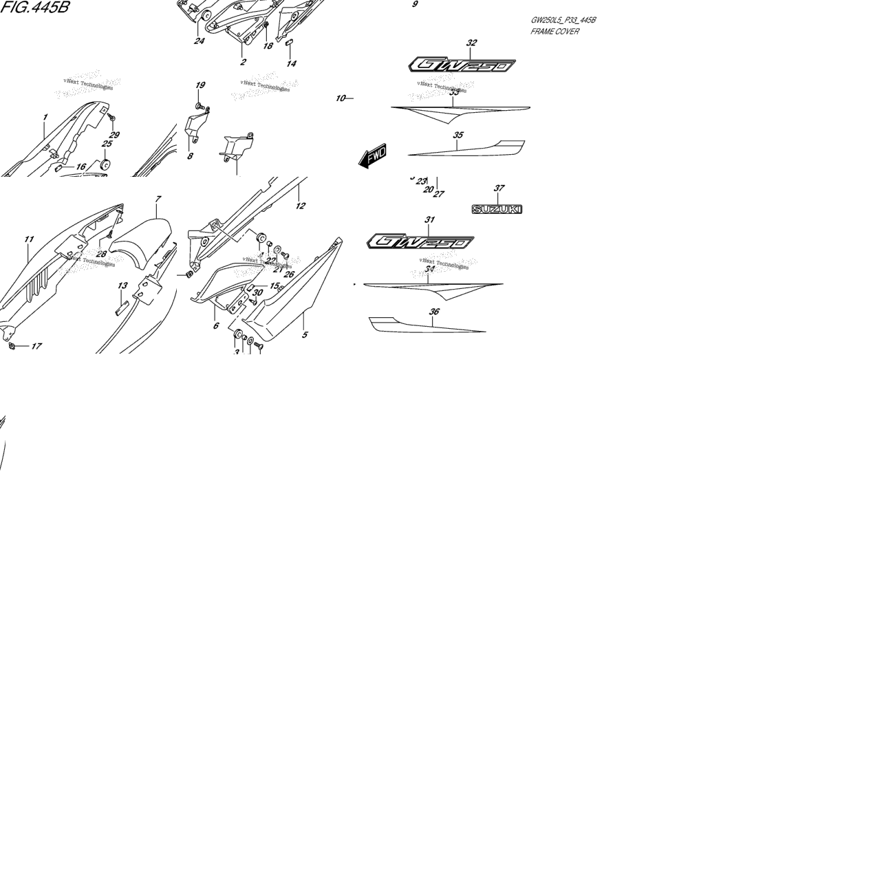 Frame Cover (Gw250zl5 P33)