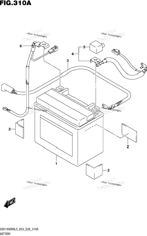 Battery (Gsx1300ral5 E03)