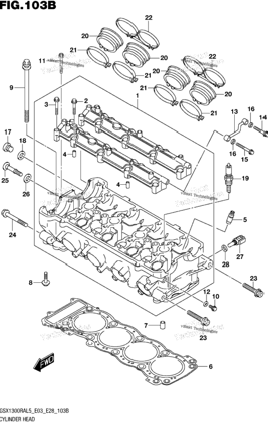 Cylinder Head (Gsx1300ral5 E28)